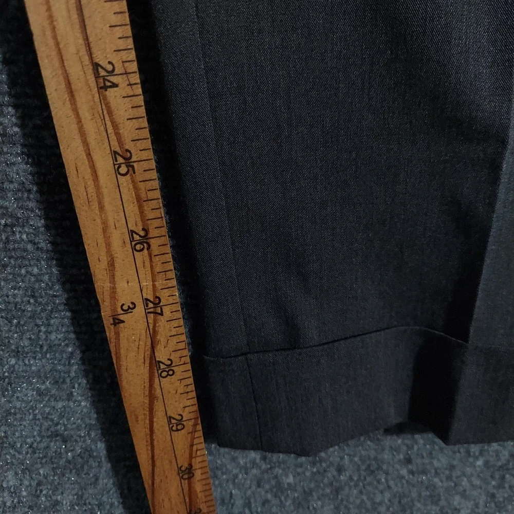 Polo Ralph Lauren Suit Pants Mens 35x30 Gray Stretch Wool‎ Blend Dress Formal